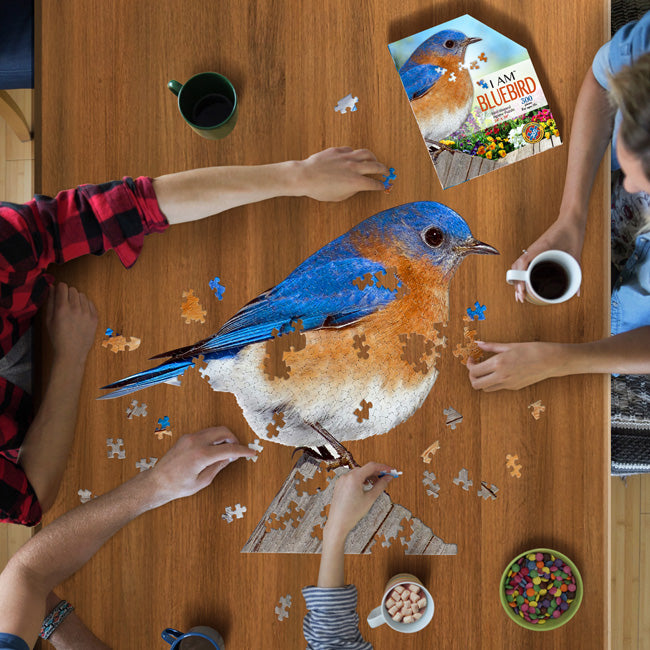 Bluebird Shaped Jigsaw Puzzle