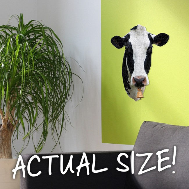 Cow Shaped Jigsaw Puzzle actual size