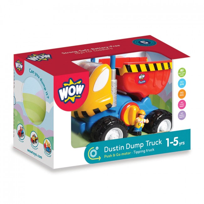 Dustin Dump Truck WOW Toys box