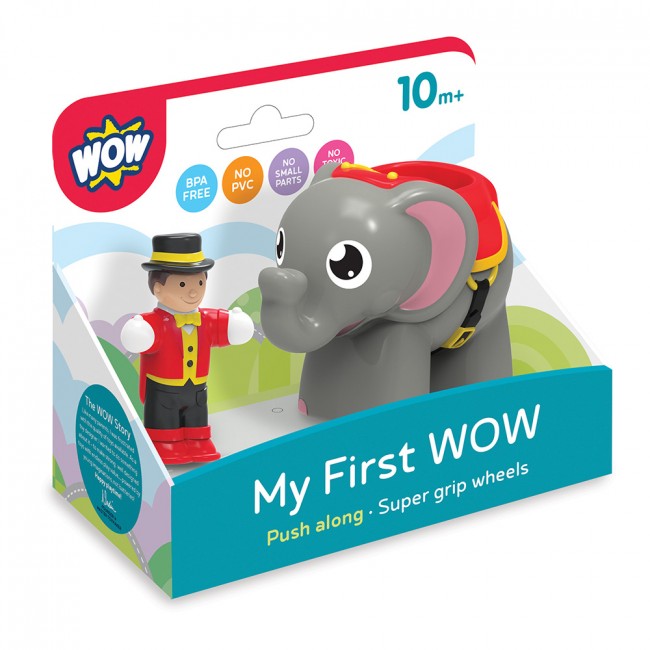 Ellie and Showman Elephant & Ringleader WOW Toys box