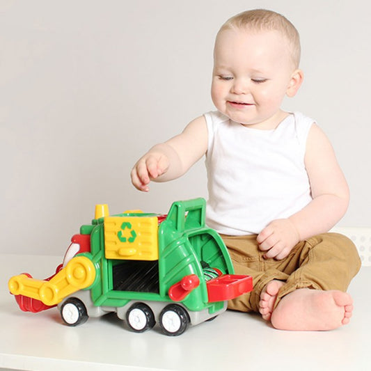 Flip 'n' Tip Fred Recycling Truck WOW Toys lifestyle