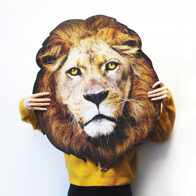 Lion Shaped Jigsaw Puzzle full size