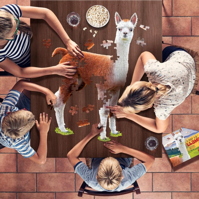 Llama Shaped Jigsaw Puzzle lifestyle
