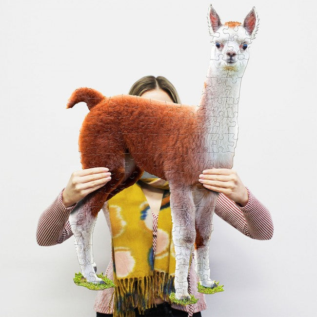 Llama Shaped Jigsaw Puzzle full size