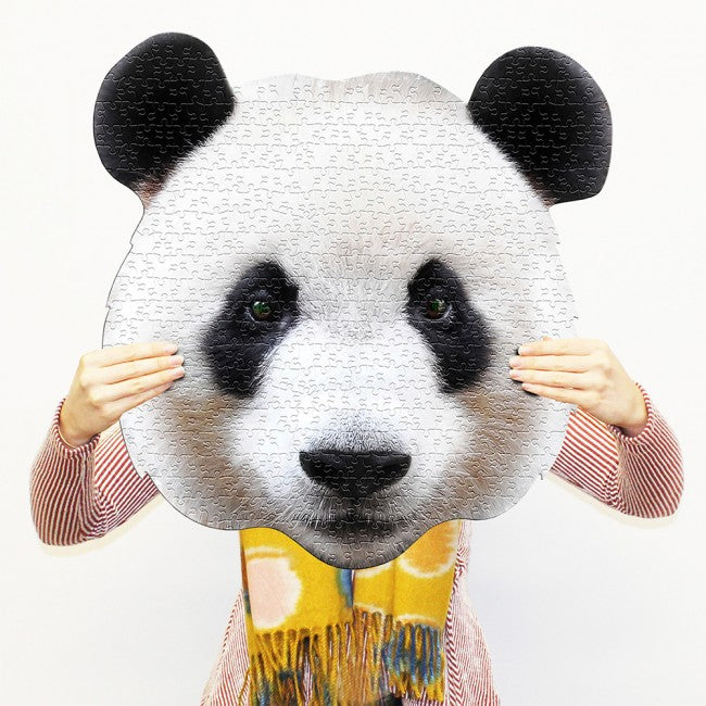 Panda Shaped Jigsaw Puzzle full size