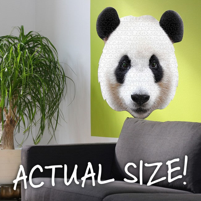 Panda Shaped Jigsaw Puzzle actual size