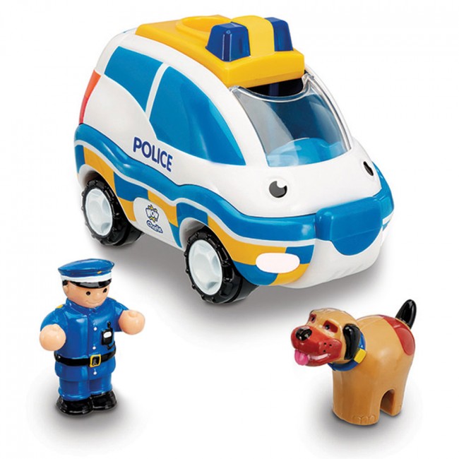 Police Chase Charlie police car push & go toy for toddlers – WOW Toys