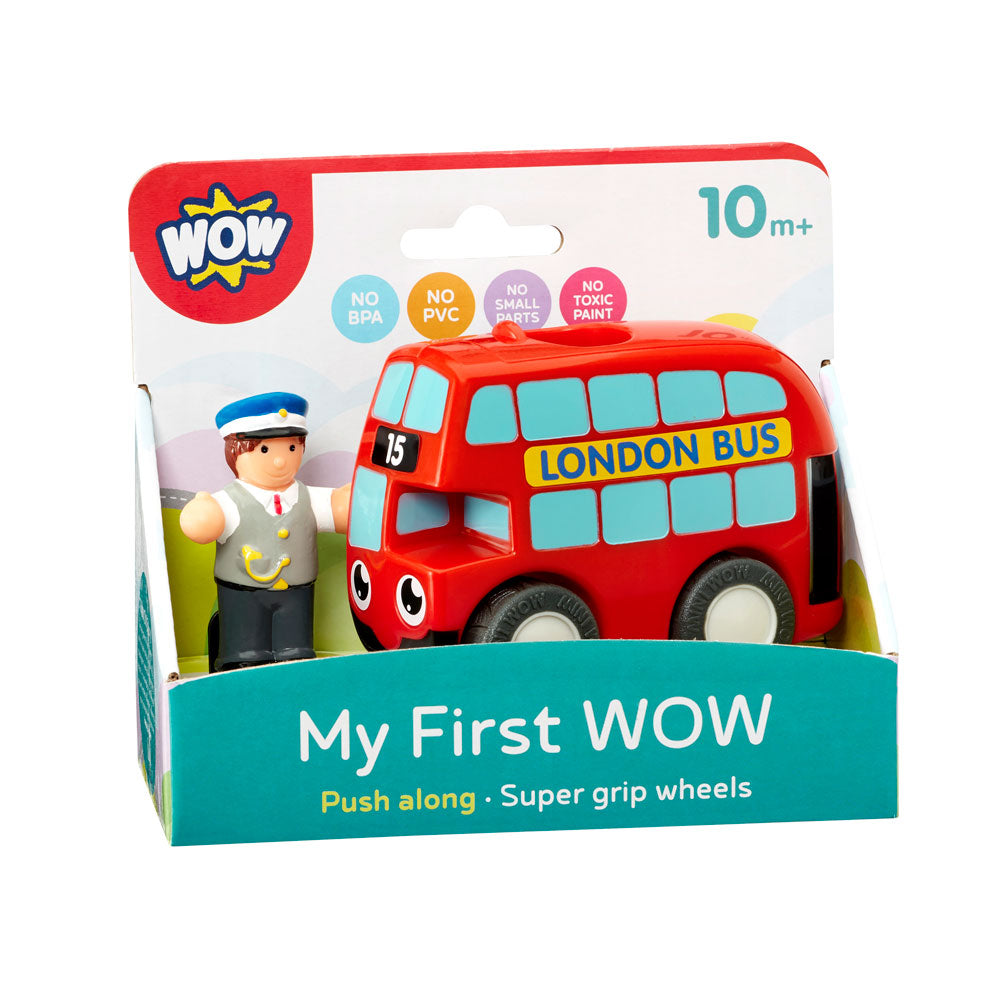 Red Bus Basil WOW Toys box