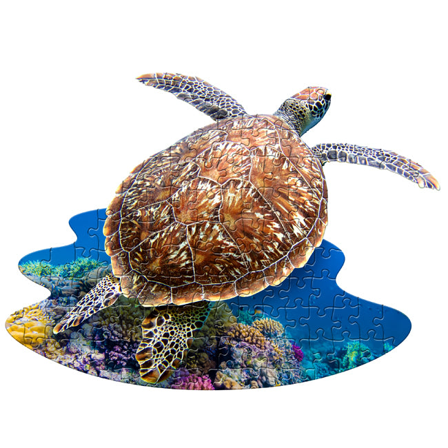 Sea Turtle Shaped Jigsaw Puzzle