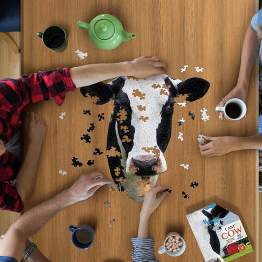 Cow Shaped Jigsaw Puzzle lifestyle