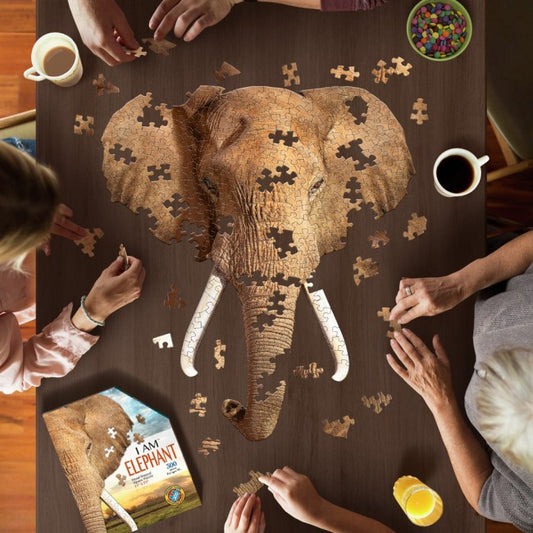 Elephant Shaped Jigsaw Puzzle lifestyle