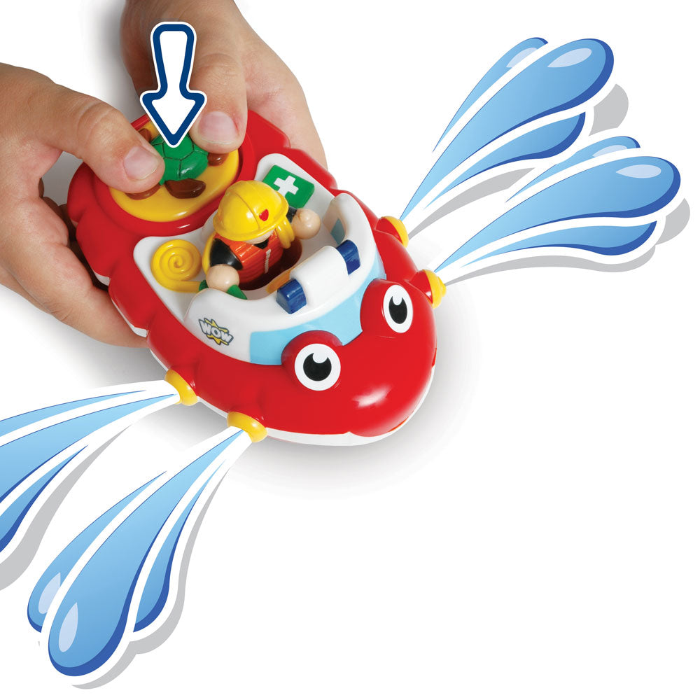 Fireboat Felix WOW Toys squirting bath toy