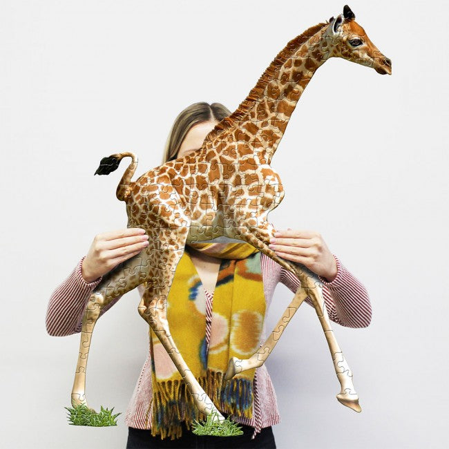 Giraffe Shaped Jigsaw Puzzle life sized