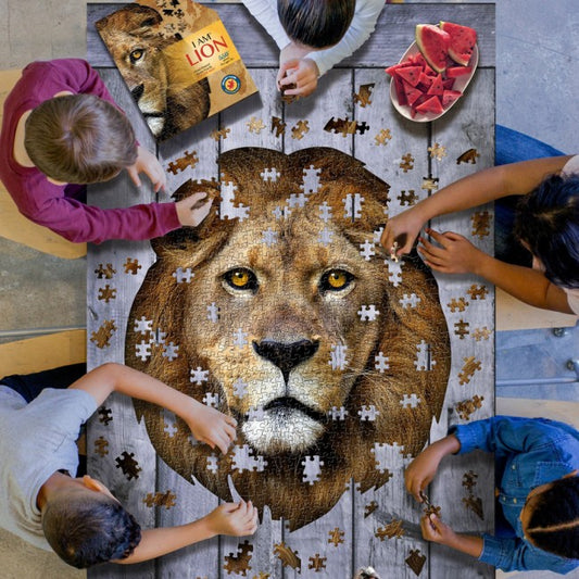 Lion Shaped Jigsaw Puzzle lifestyle