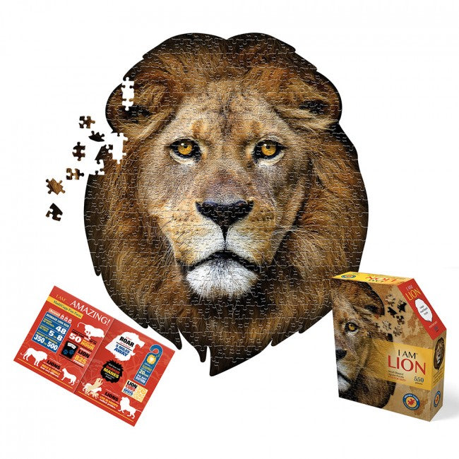 Lion Shaped Jigsaw Puzzle content