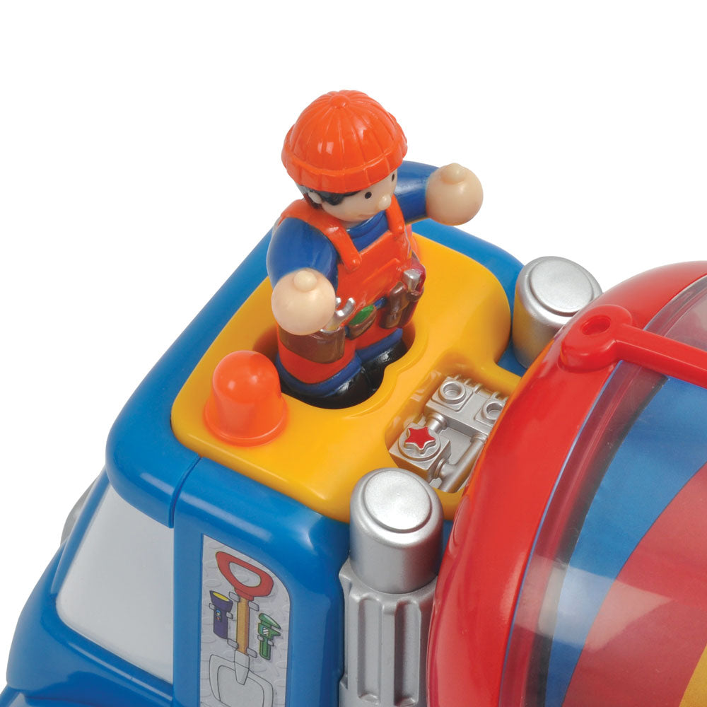 Mix 'n' Fix Mike Cement Mixer toy WOW Toys feature 1