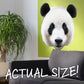 Panda Shaped Jigsaw Puzzle actual size