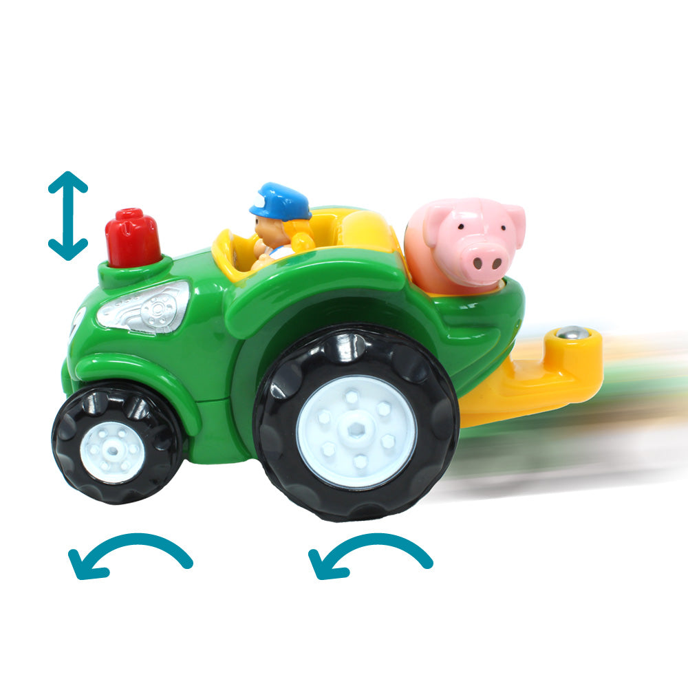 Taylor's Tractor Ride feature WOW Toys