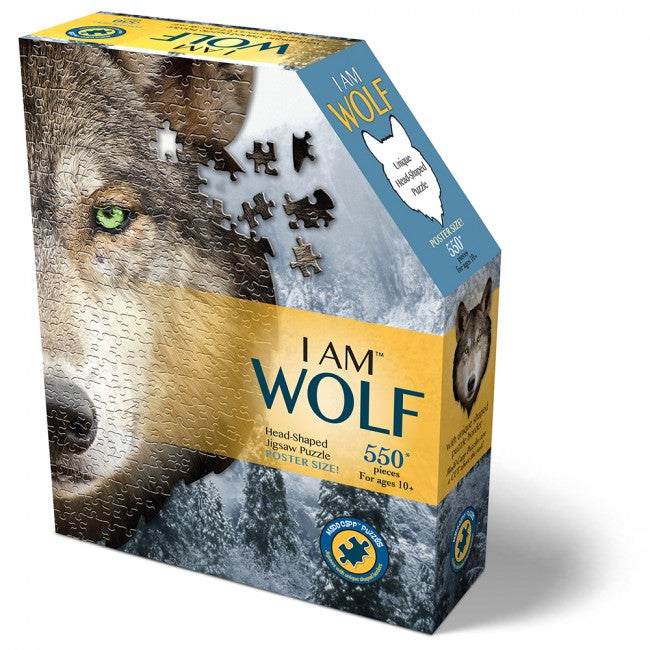 Wolf Shaped Jigsaw Puzzle box